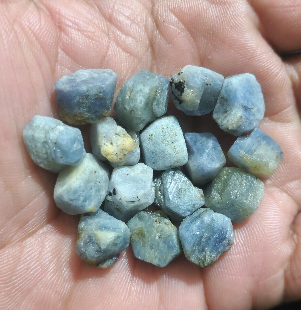Fantastic Rare Madagascar Blue Sapphire Raw 214 Crt Size 12-16 MM Loose Gemstone