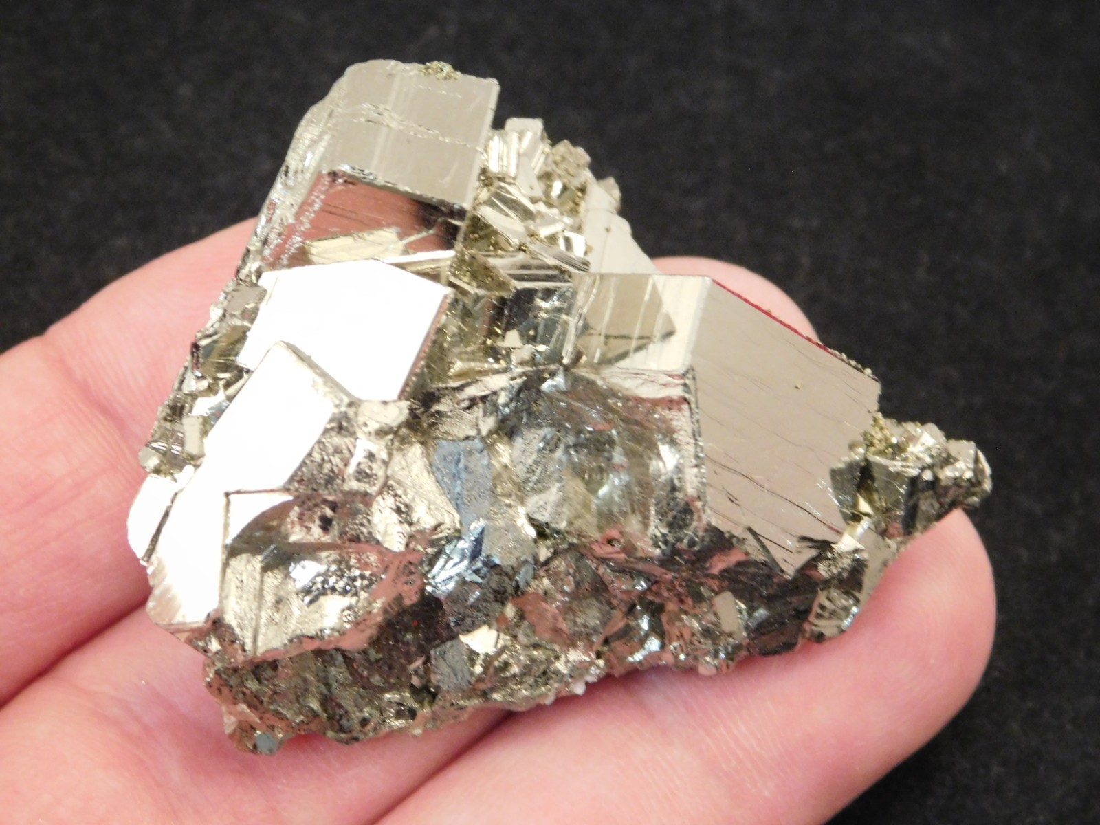 Smaller PYRITE Crystal CUBE Cluster! Nice and 100% Natural Peru 74.6gr