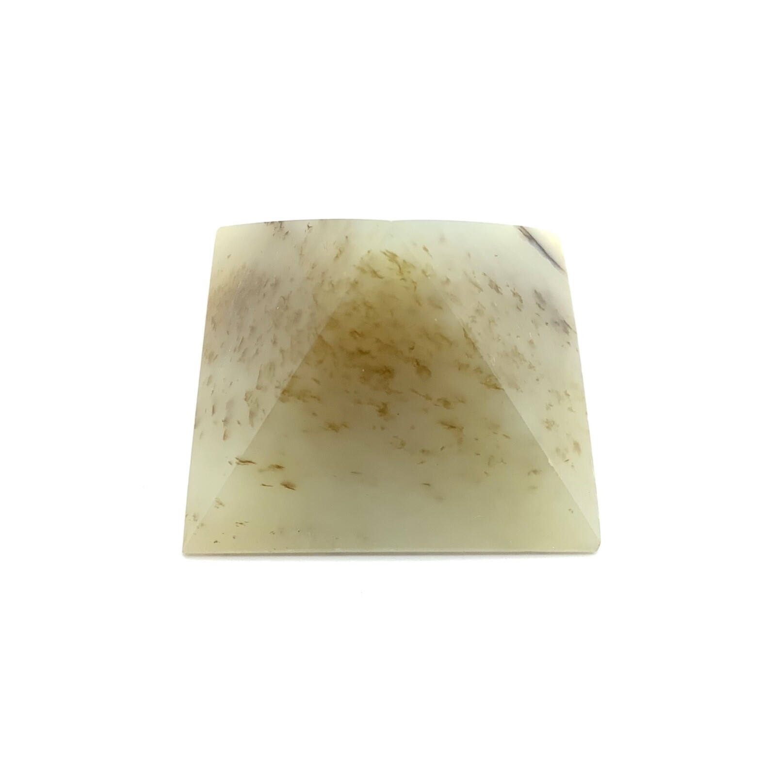 Siberian Jade Pyramid Carving Honey Brown Nephrite Jade Vitim River Siberia
