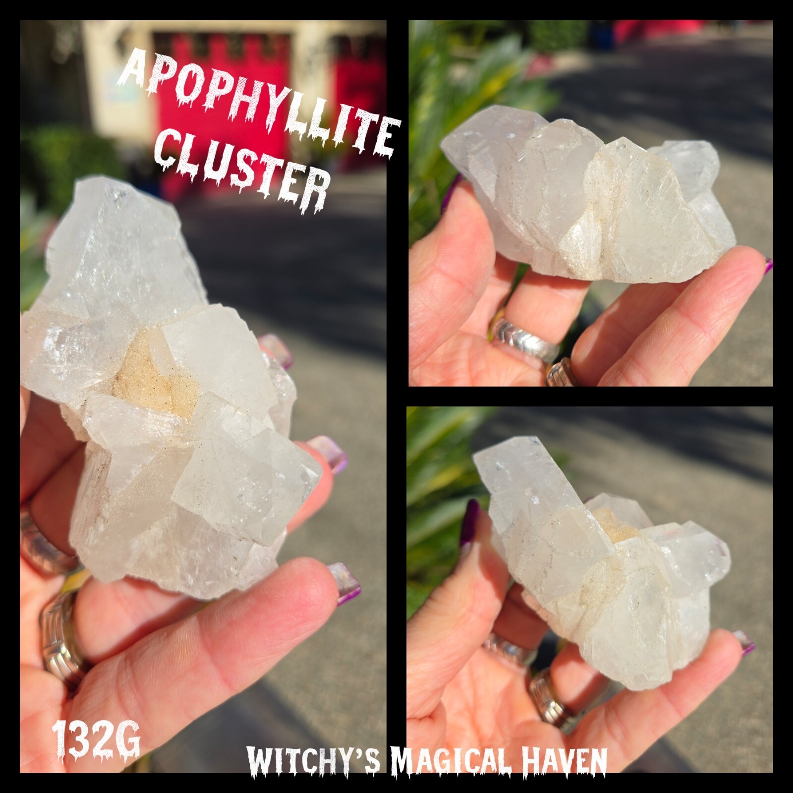 Apophyllite Spiritual Vision Dreamwork Crystal Cluster, 132g