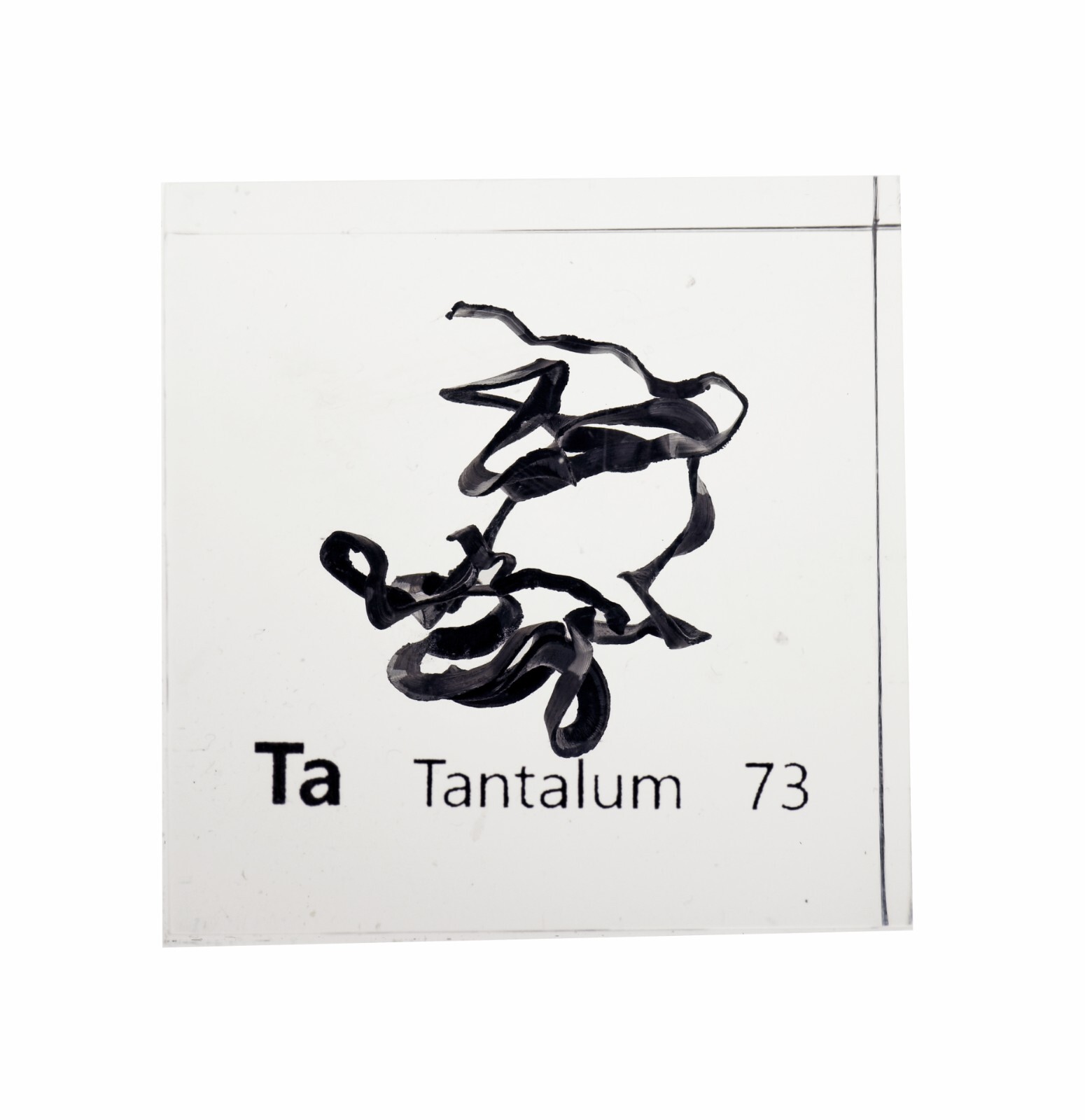 Tantalum 50mm Lucite Acrylic Cube for Element Collection USA SHIPPING