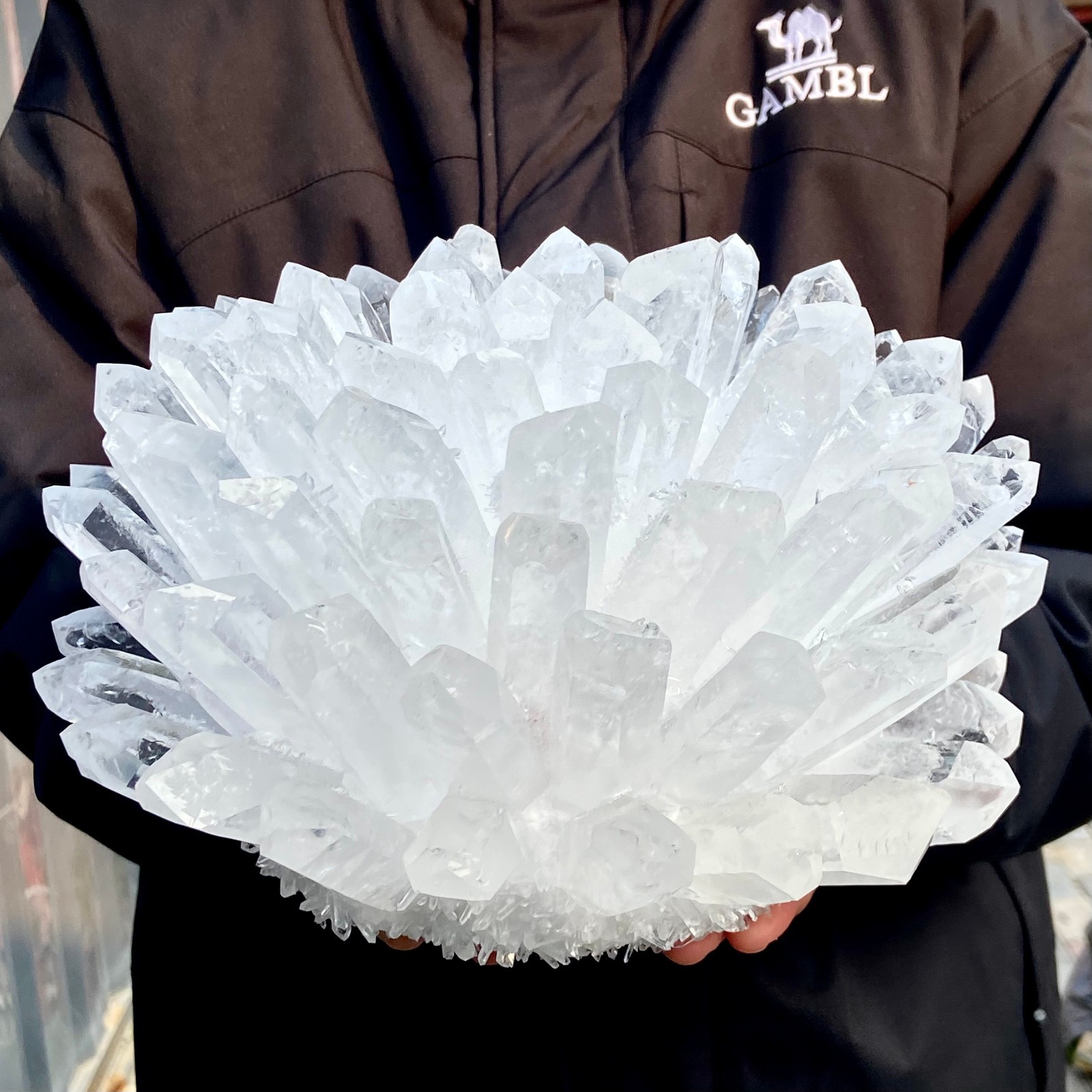 14.44LB Natural White Clear Quartz Crystal Cluster Rock Stone Specimens Reik