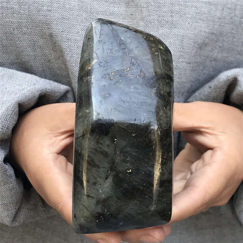 830g Natural Labradorite Quartz Crystal Spectrolite Mineral Reiki healing