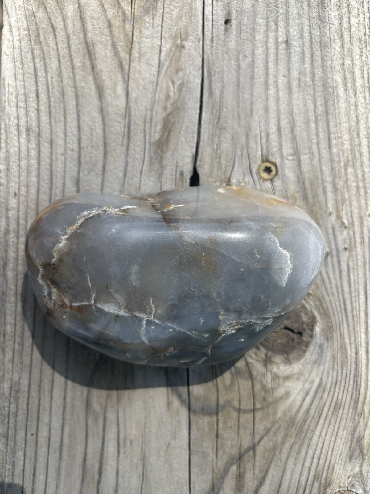 ***HUGE*** Tumbled Polished Yellowstone Quartzite Specimen 1 lb. 5 oz. Decor