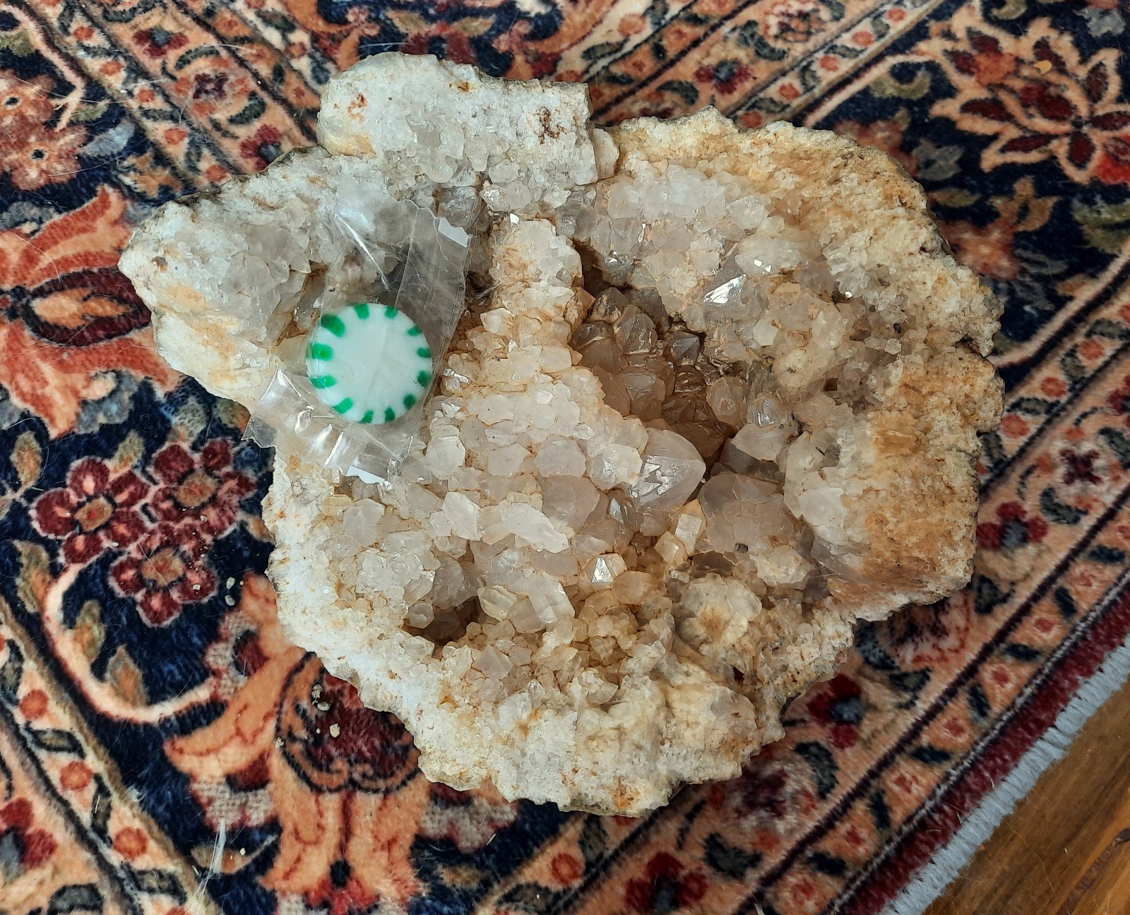 Kentucky Geode Fragment, Large Crystal Cluster. 3+ Pounds 6+ Inches