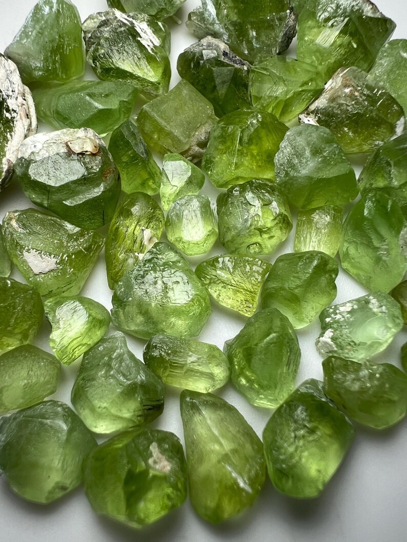 270 Carat Faceted cut Grade Green Peridot Crystals From PAKISTAN