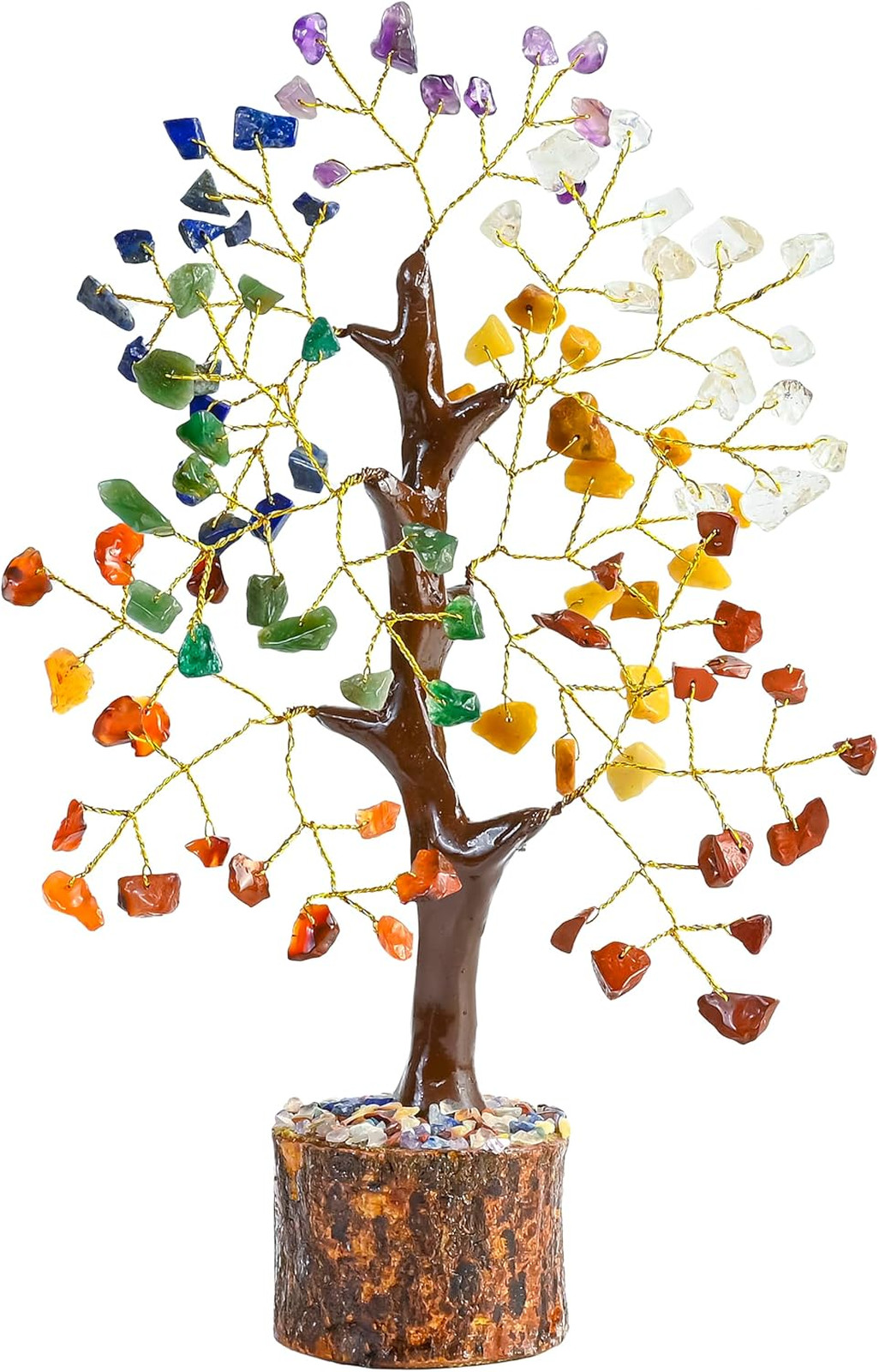 Crocon 7 Chakra Crystal Tree of Life Office Decor Meditation Gift for Women Home