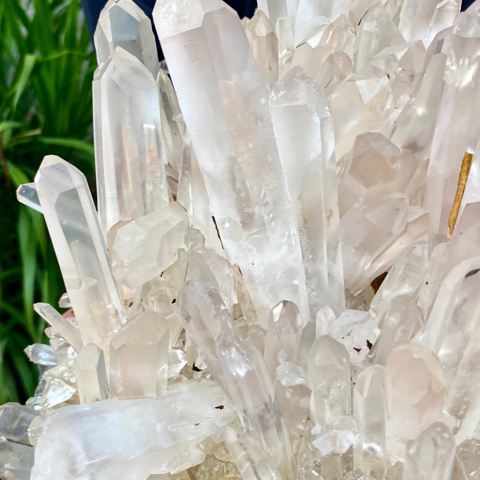 23.69LB ransparent, natural and beautiful white quartz crystal cluste