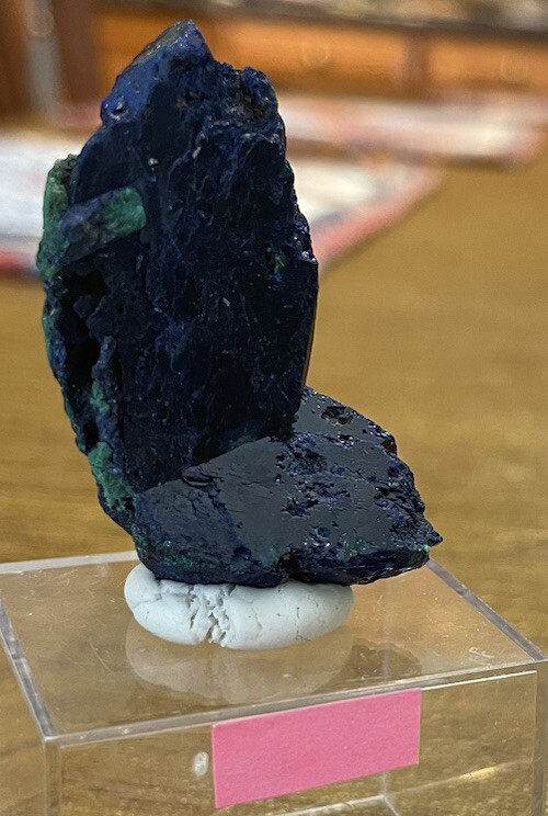 ~ 1 5/8” high x 1 1/4” x 3/4” depth, AZURITE, Milpillas Mine, Mexico