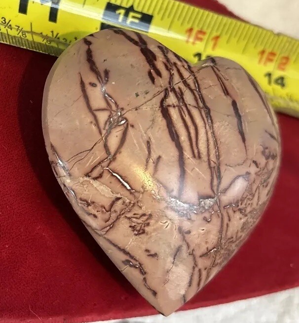 Mookaite Jasper 2 1/2 inch puffy heart