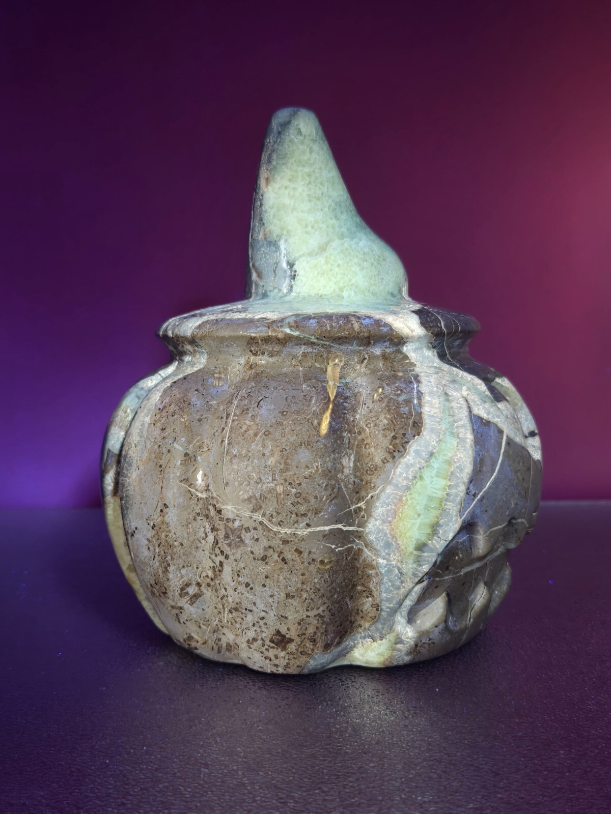 Natural Dragon Septarian Pumpkin Quartz Crystal UV Reactive Reiki Healing 5+LB