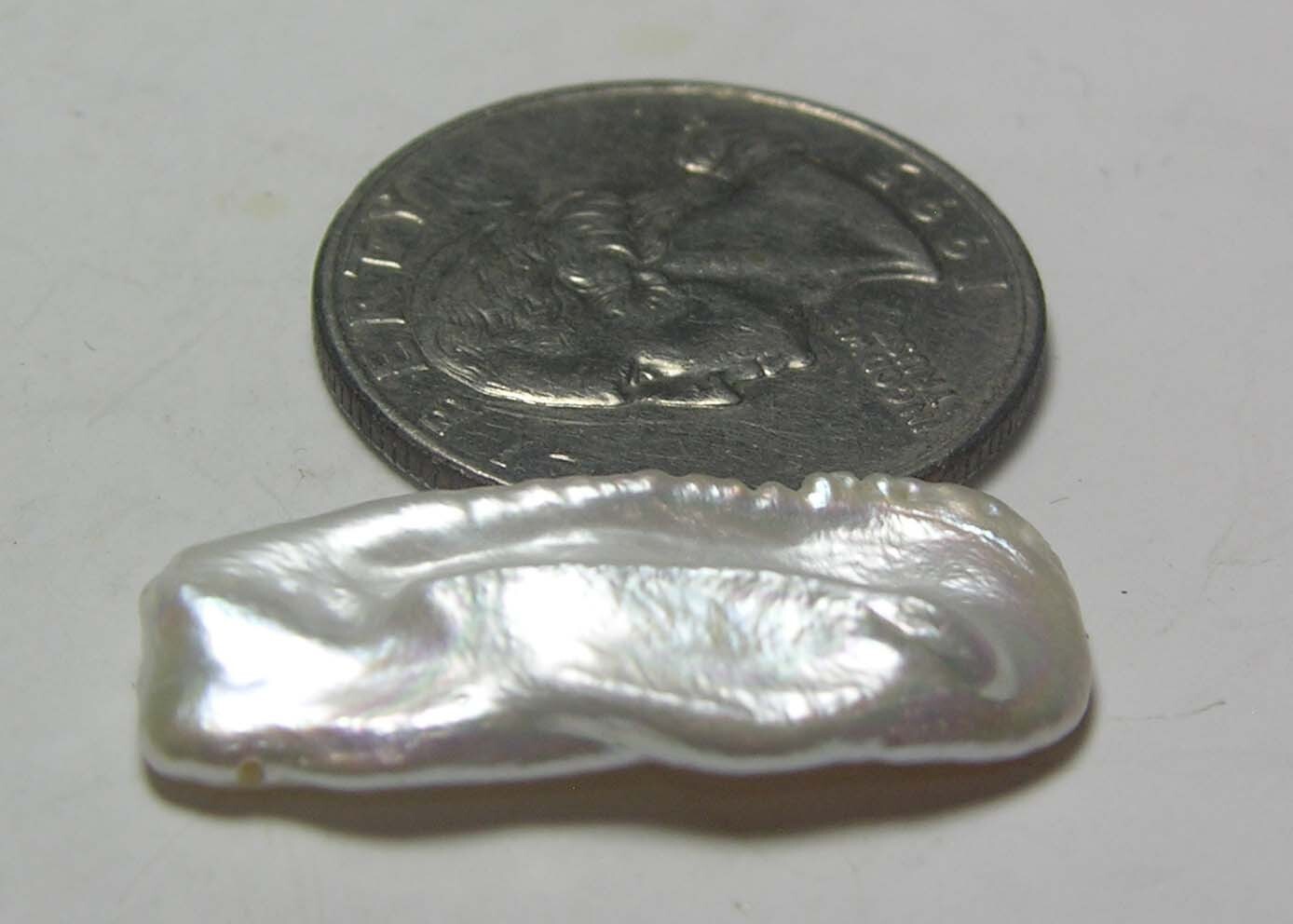 #4 Asia 100% Natural 10.05ct Raw Rough Uncut Pearl Crystal Specimen 2.00g 29mm