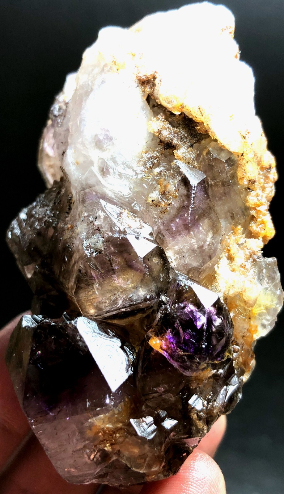 200g 1PC Diamond Grade ! Super Seven Skeletal Amethyst Quartz Crystal k898