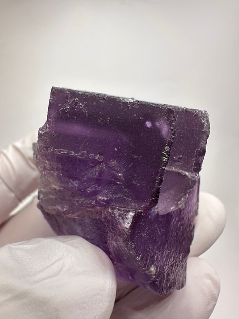 Large Clear Purple Fluorite Specimen – Hastie’s Quarry, Cave-In-Rock, Illinois