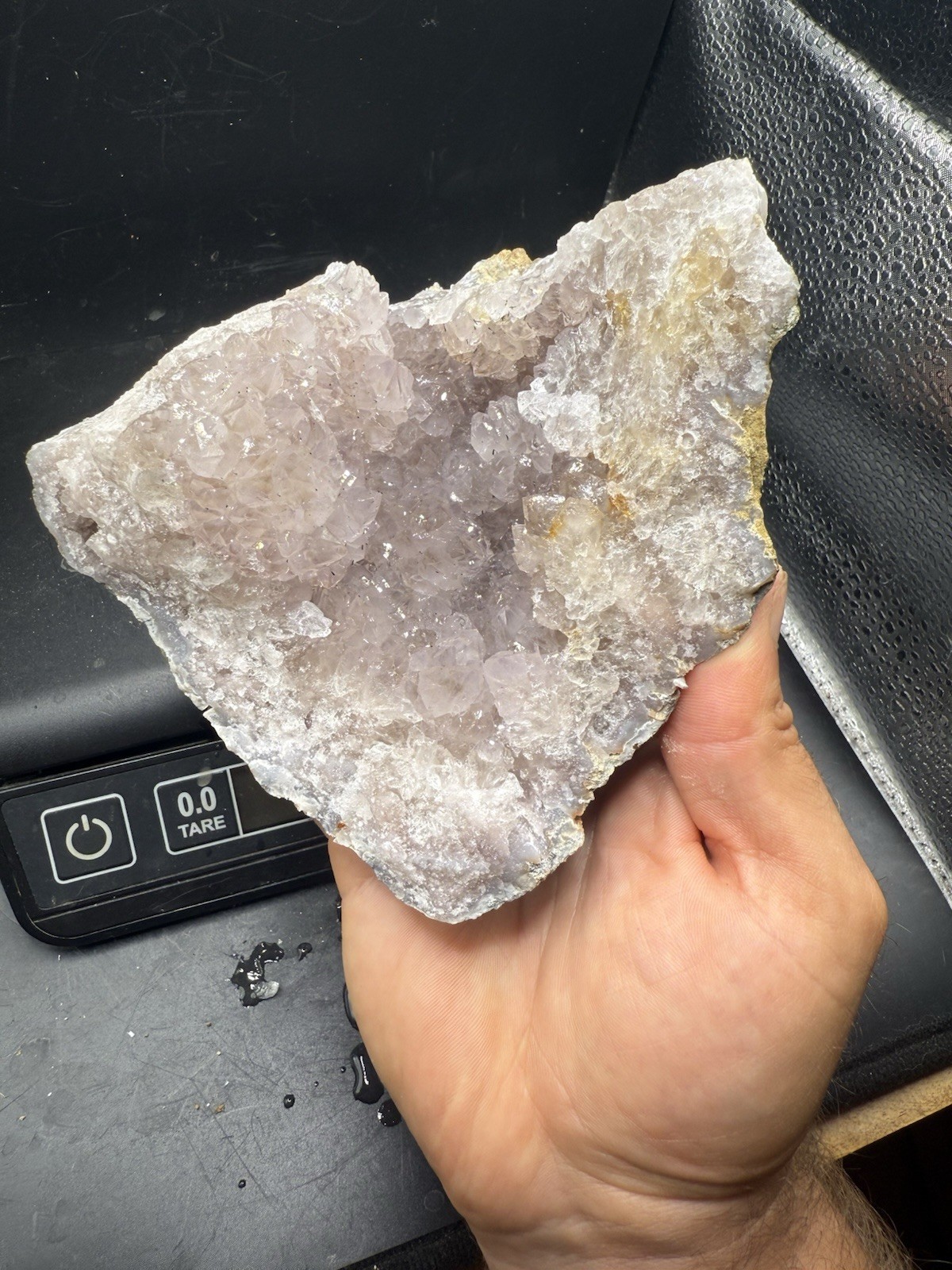 Rare Indiana Amethyst Geode Light Lilac Purple Ametrine 5,450 Carats All Natural