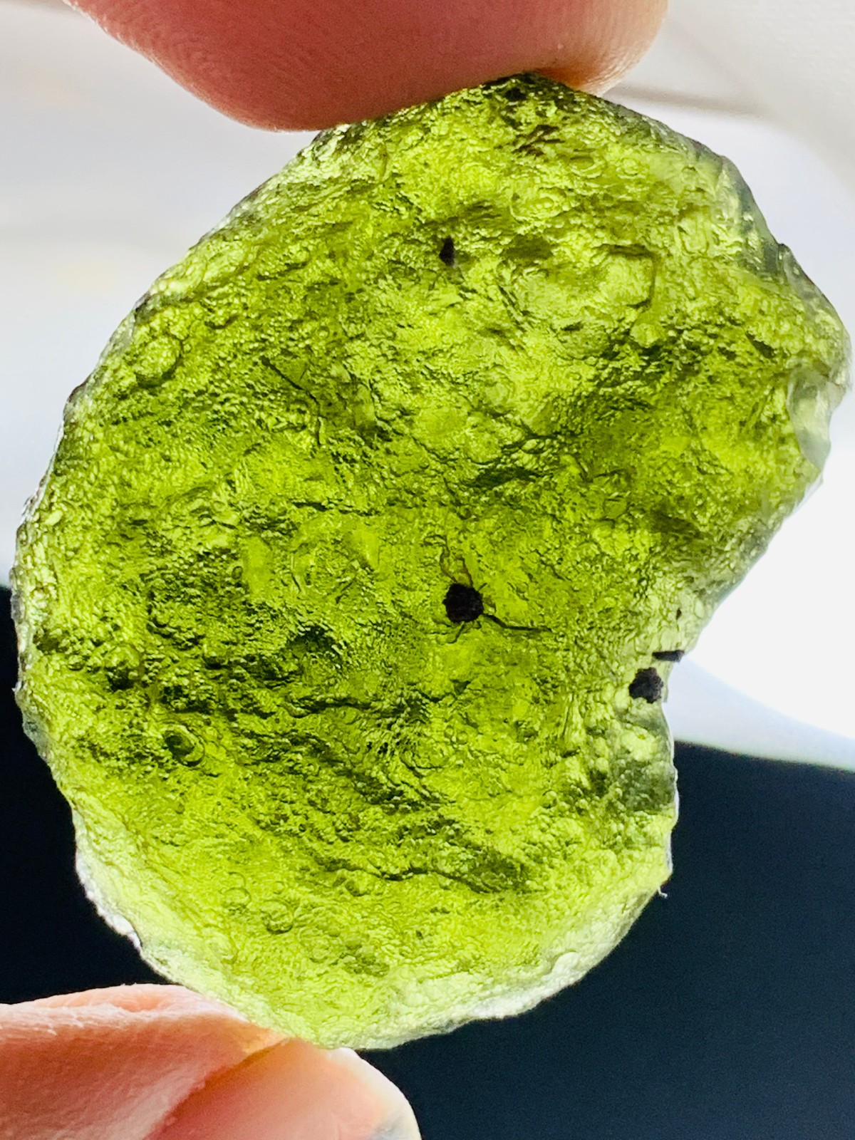 TOP Moldavite Raw Moldavite Crystal from Czech Republic PICcertificate 50CT