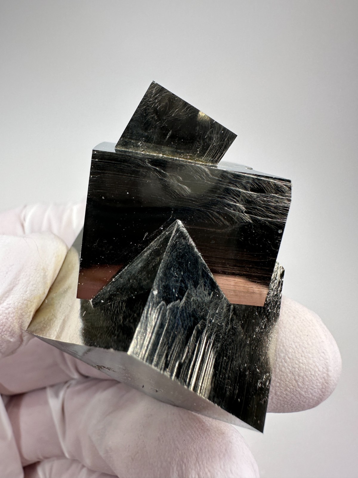 Rare Lusterous Entwined Interlocking Pyrite Cube Cluster_Spain