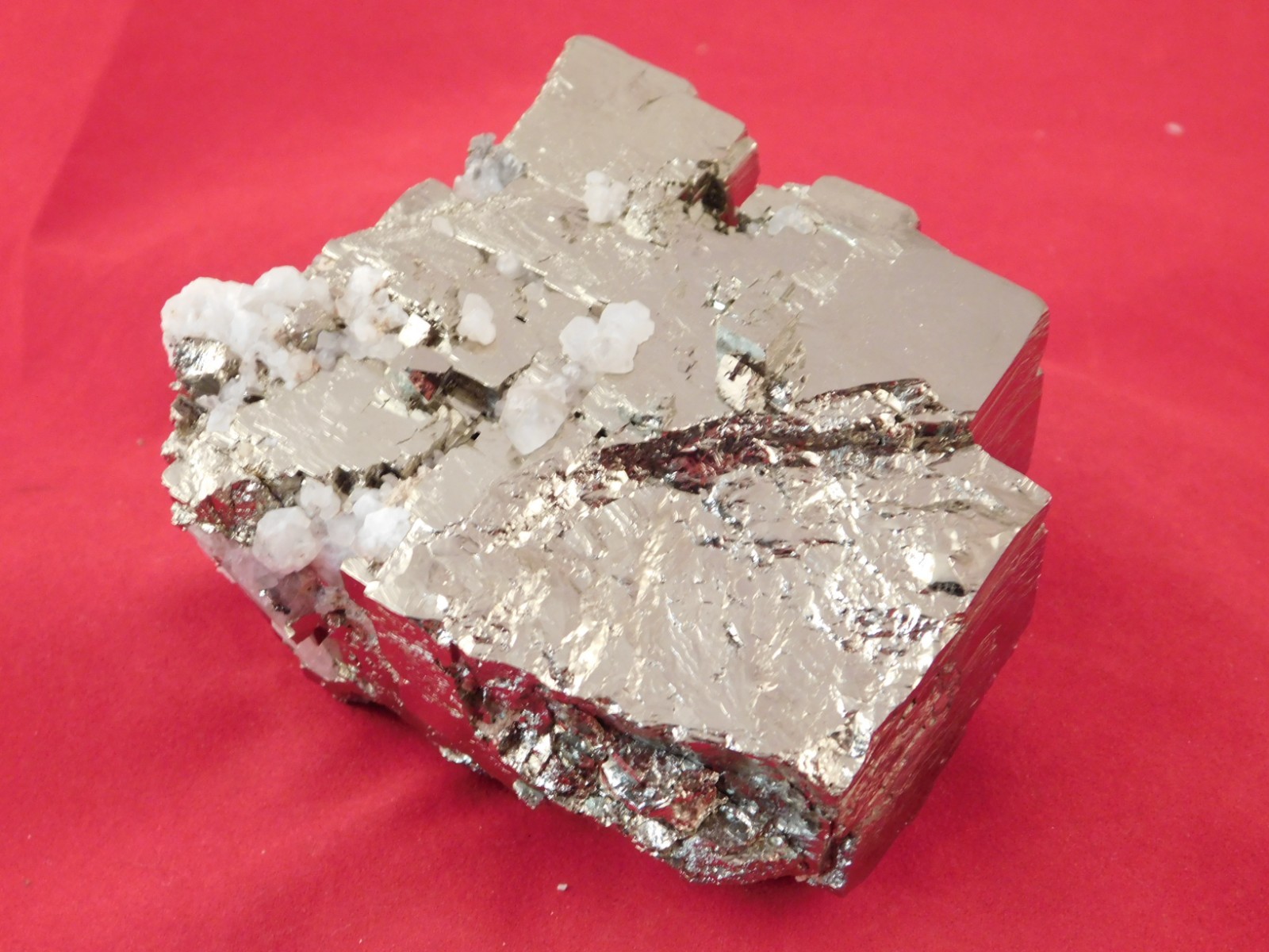 BIG! VERY Nice and 100% Natural Stepped Pyrite CUBE Cluster Peru 968gr