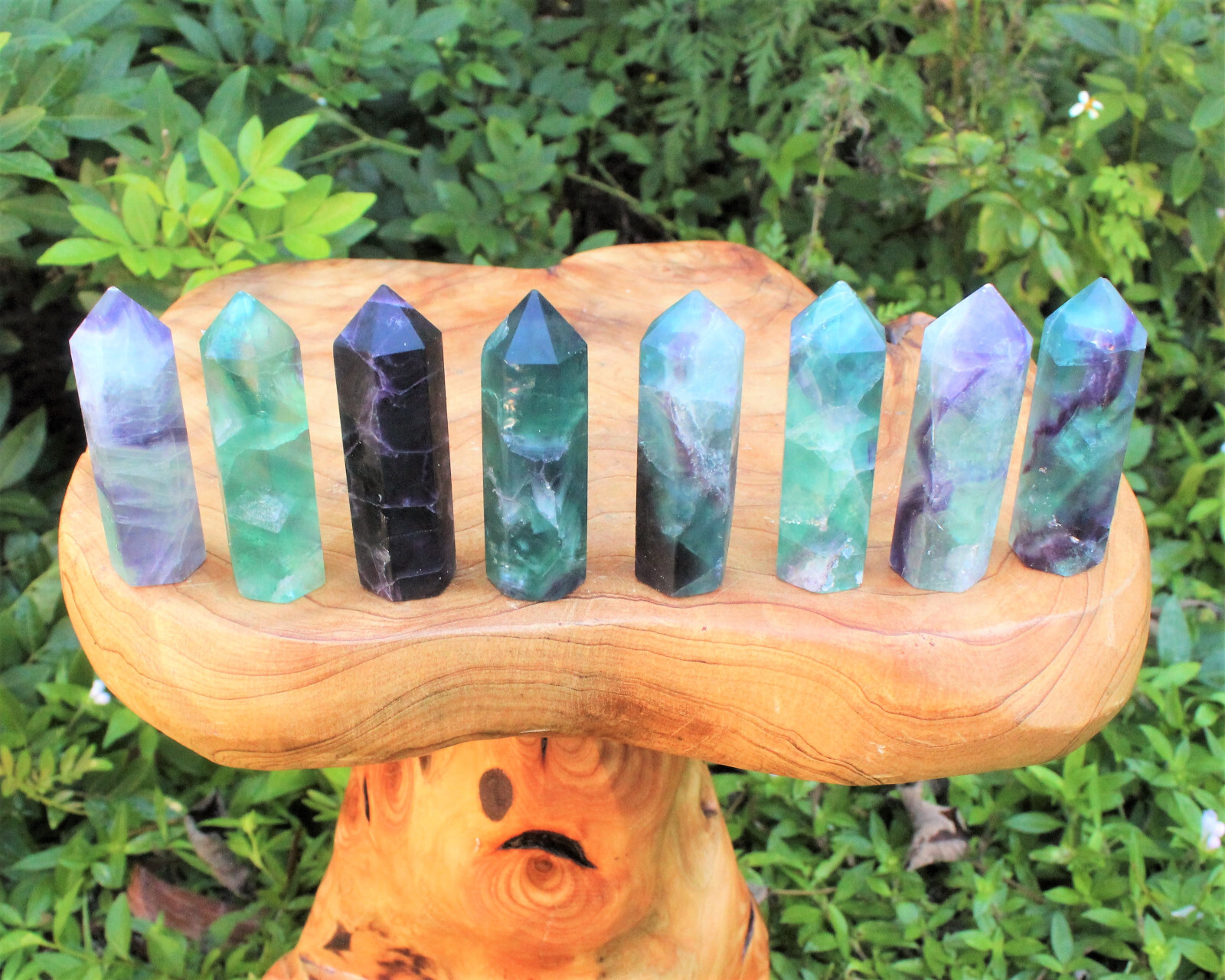 Natural Fluorite Generator / Obelisk, 2.5-4″ (Fluorite Tower, Rainbow Fluorite)