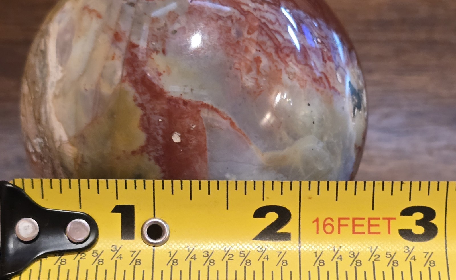 2½” Polished Marble Granite Stone Ball Sphere Orb Multicolor Cream Paperweight
