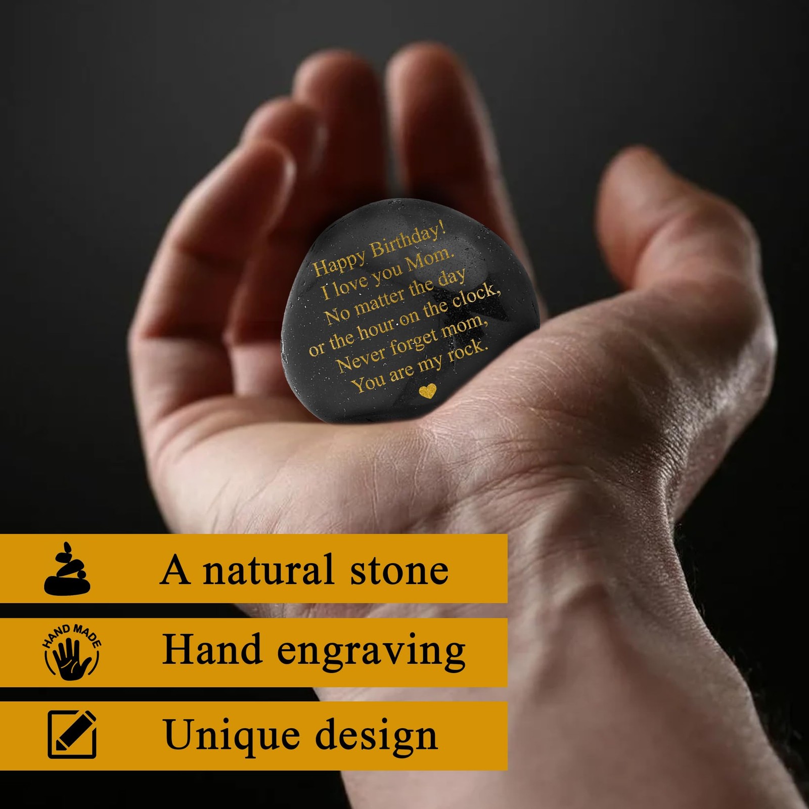 Engraved Happy Birthday Gift For Mom Stepmom From Son Daughter Women
