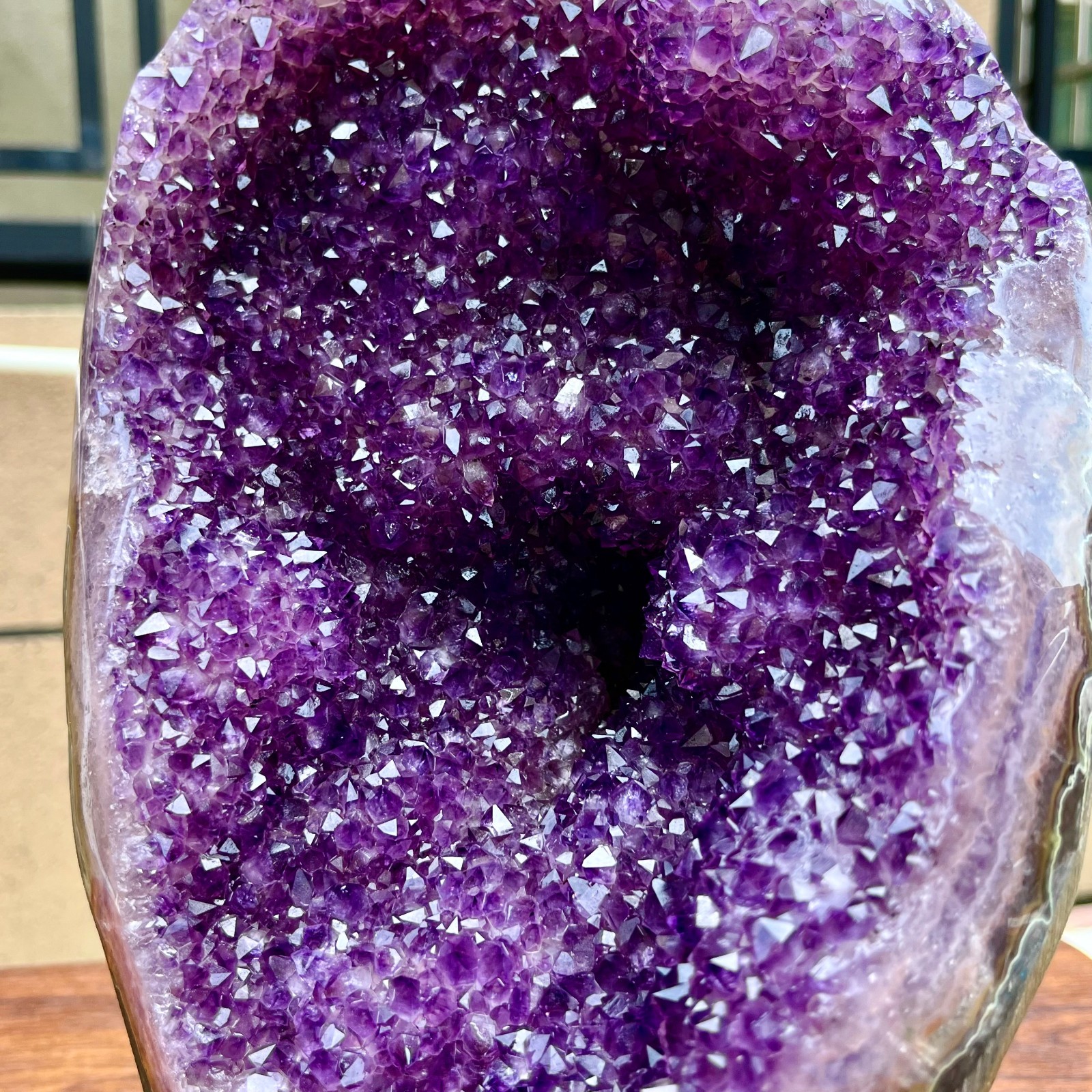 20.77LB Natural amethyst, quartz ore body Uruguayan amethyst crystal block