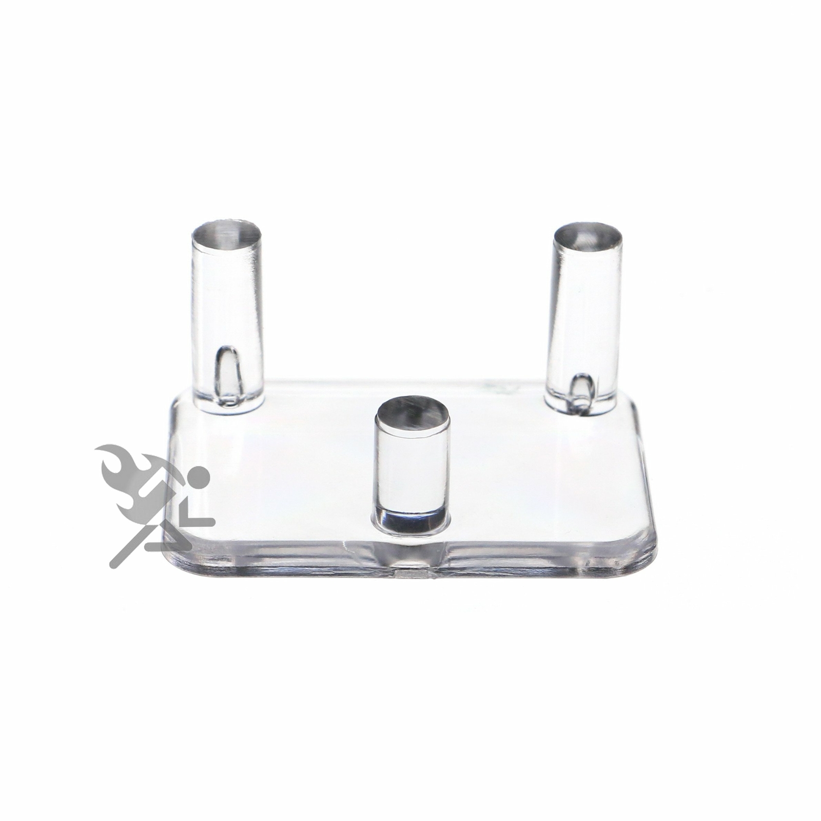 Mineral Geode Fossil Display Stands 2″ Acrylic Three Peg Holders, 3 Pack