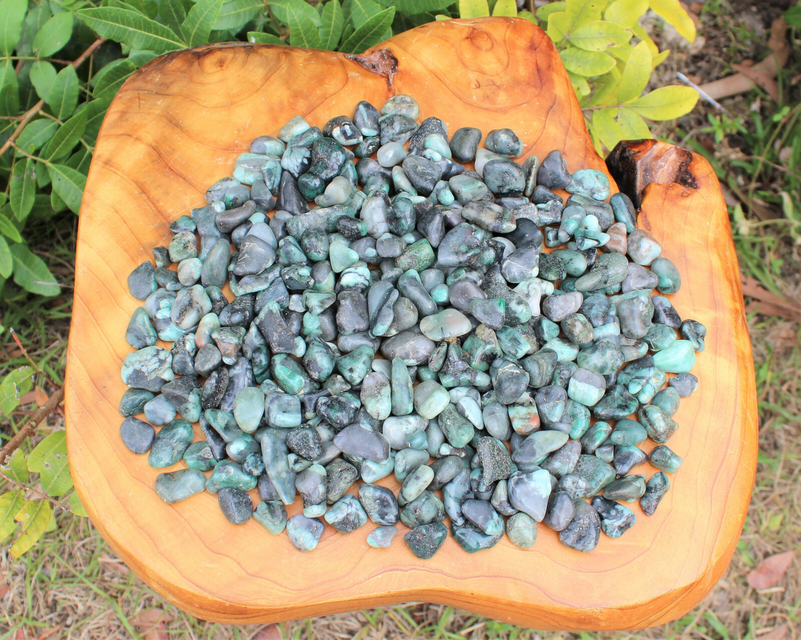 4 oz Emerald Tumbled Stones: ‘A’ Grade Natural Polished Crystals 1/4 lb