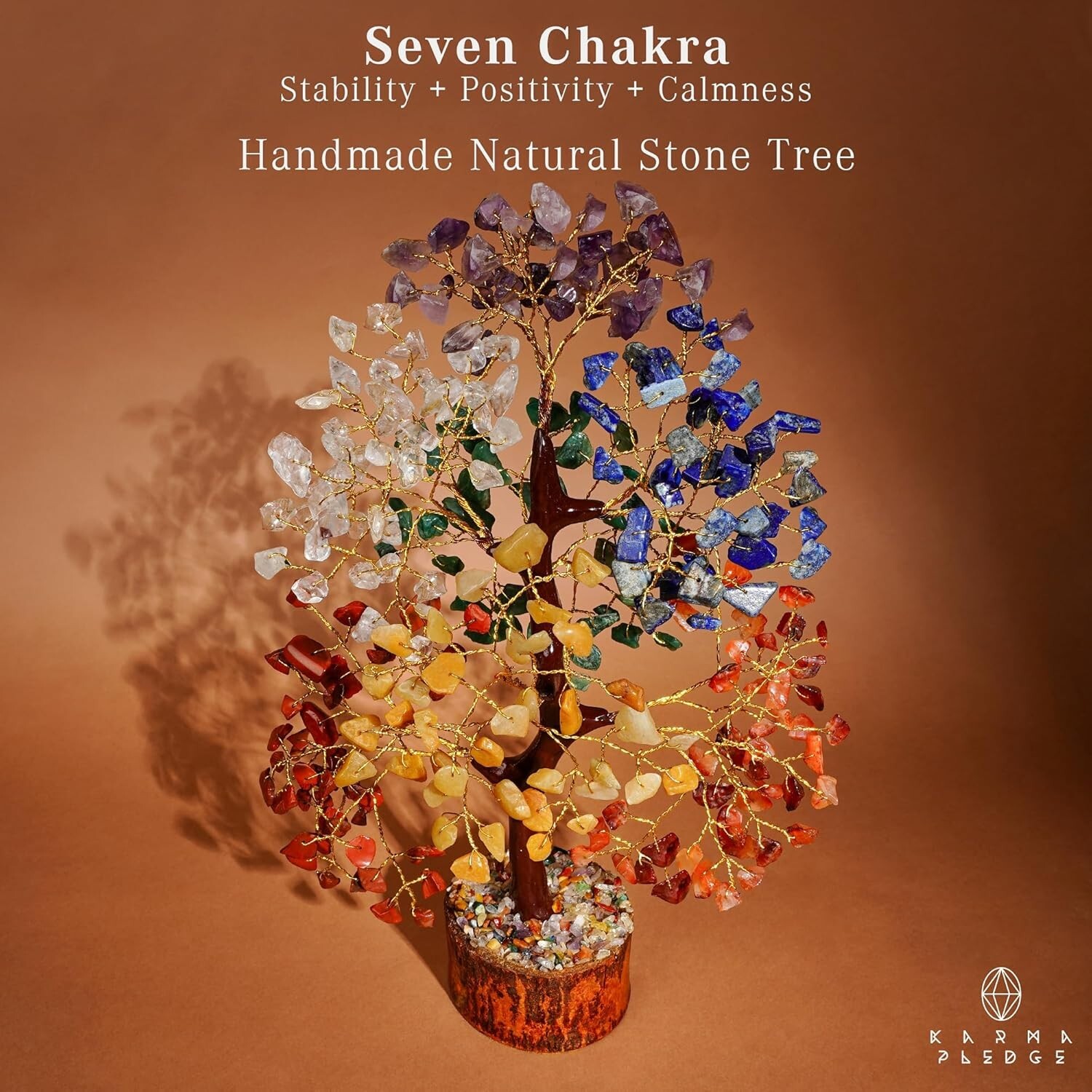 7 Chakra Tree of Life, Crystals and Healing Stones, Crystal Tree of Life, Gemsto