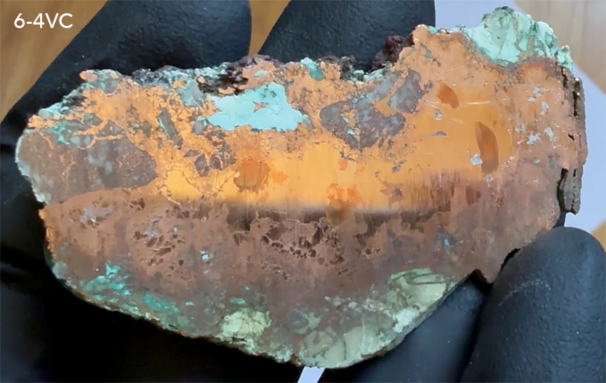Native Copper Slab – Campbell Mine Bisbee AZ – 236ct. Arizona Seller