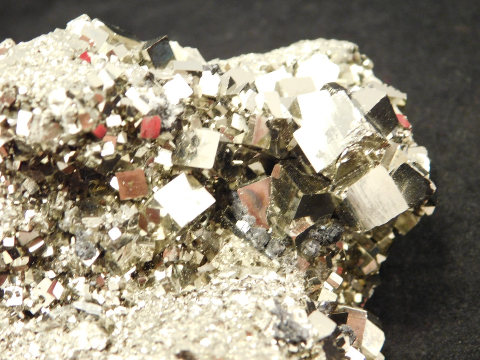 wOw! LARGER! Nice and 100% Natural Pyrite CUBE Cluster Peru 529gr