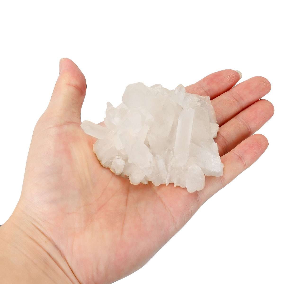50/100/150g Natural White Clear Quartz Crystal Cluster Rock Stone Specimens