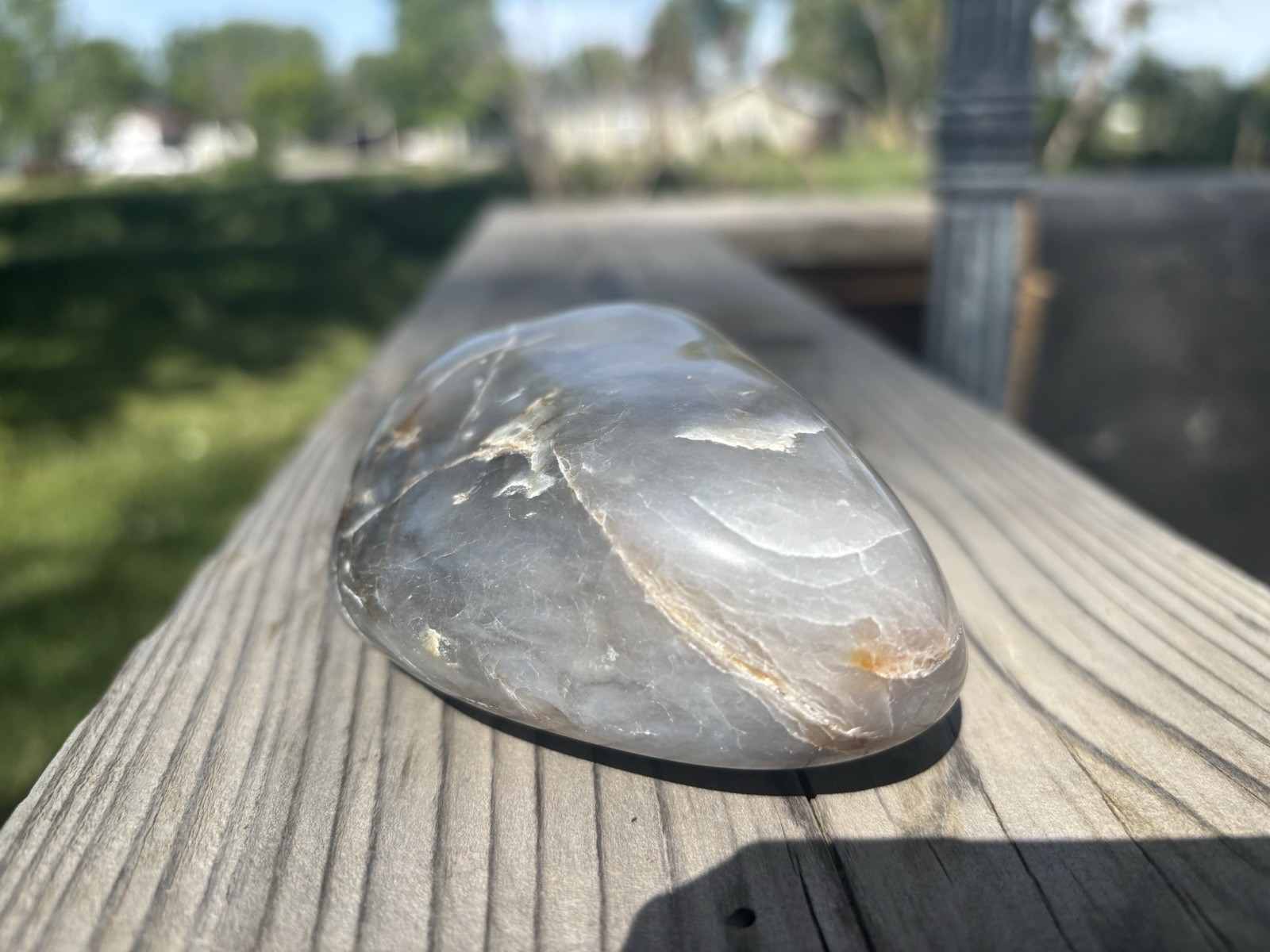 ***HUGE*** Tumbled Polished Yellowstone Quartzite Specimen 1 lb. 5 oz. Decor