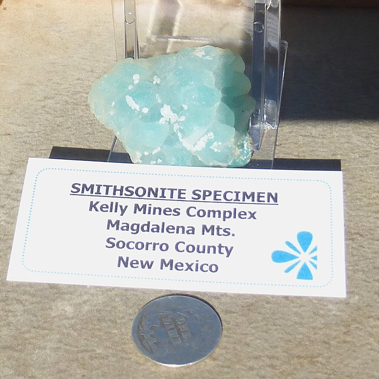 Green Smithsonite specimen Kelly Mine Complex Magdalena Mts. NM 27.35 gms