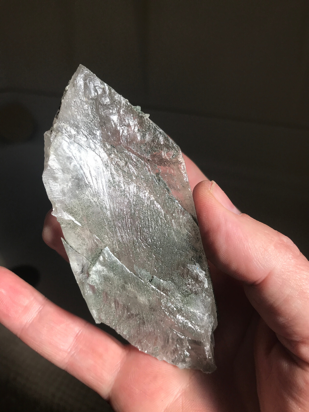 Quartz, fully crystallized(“re-healed”) Floater, Habach valley, Austria
