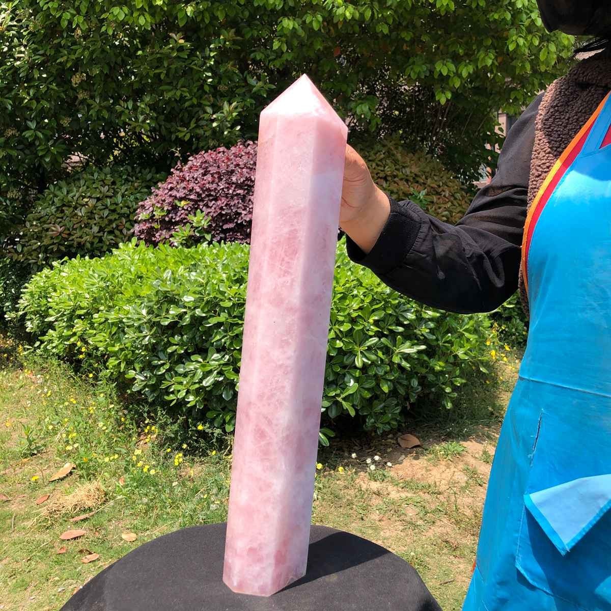 10.09LB Large Natural Powder Crystal Column Wand Obelisk Mineral Healing 5050