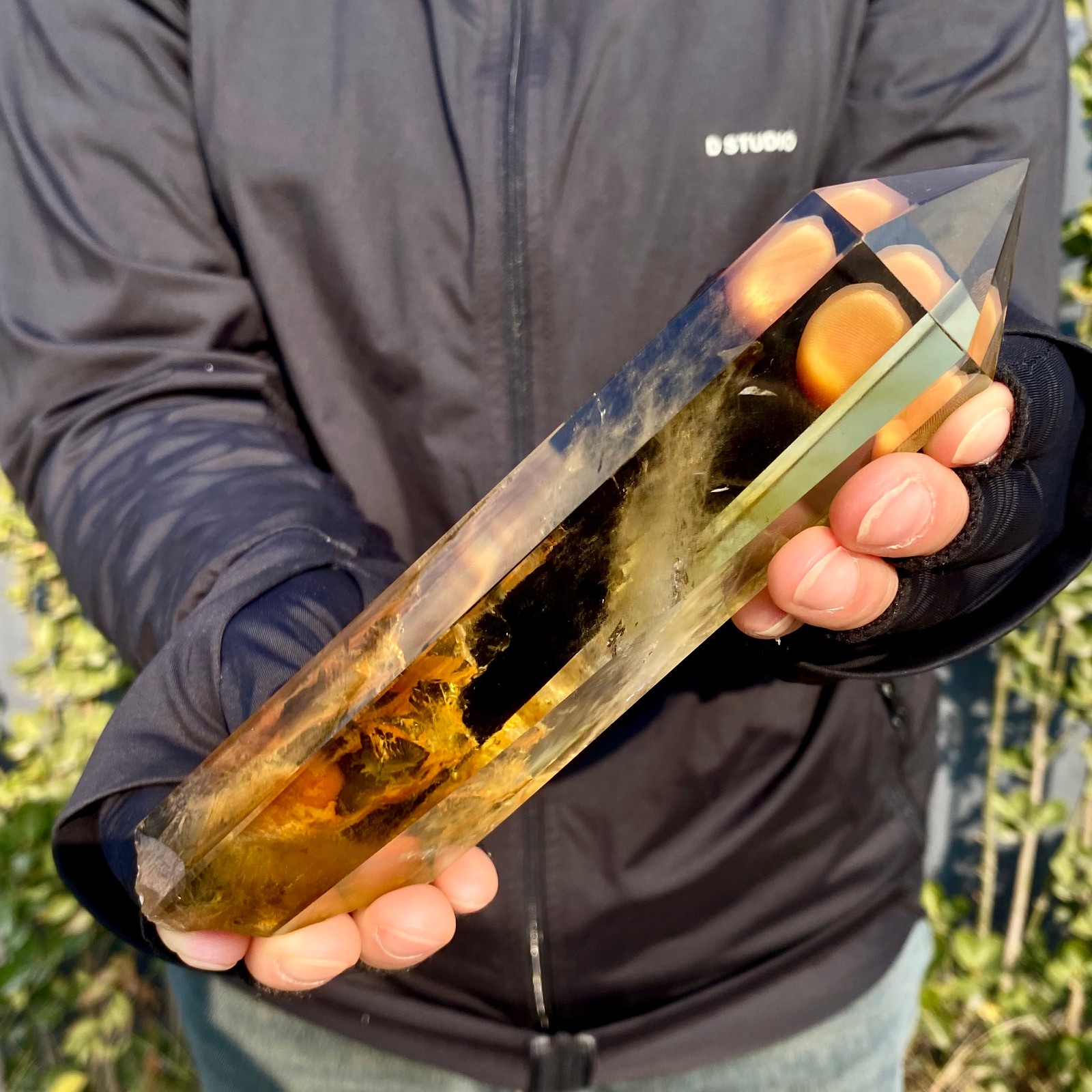 431G Citrine obelisk energy column Reiki healing