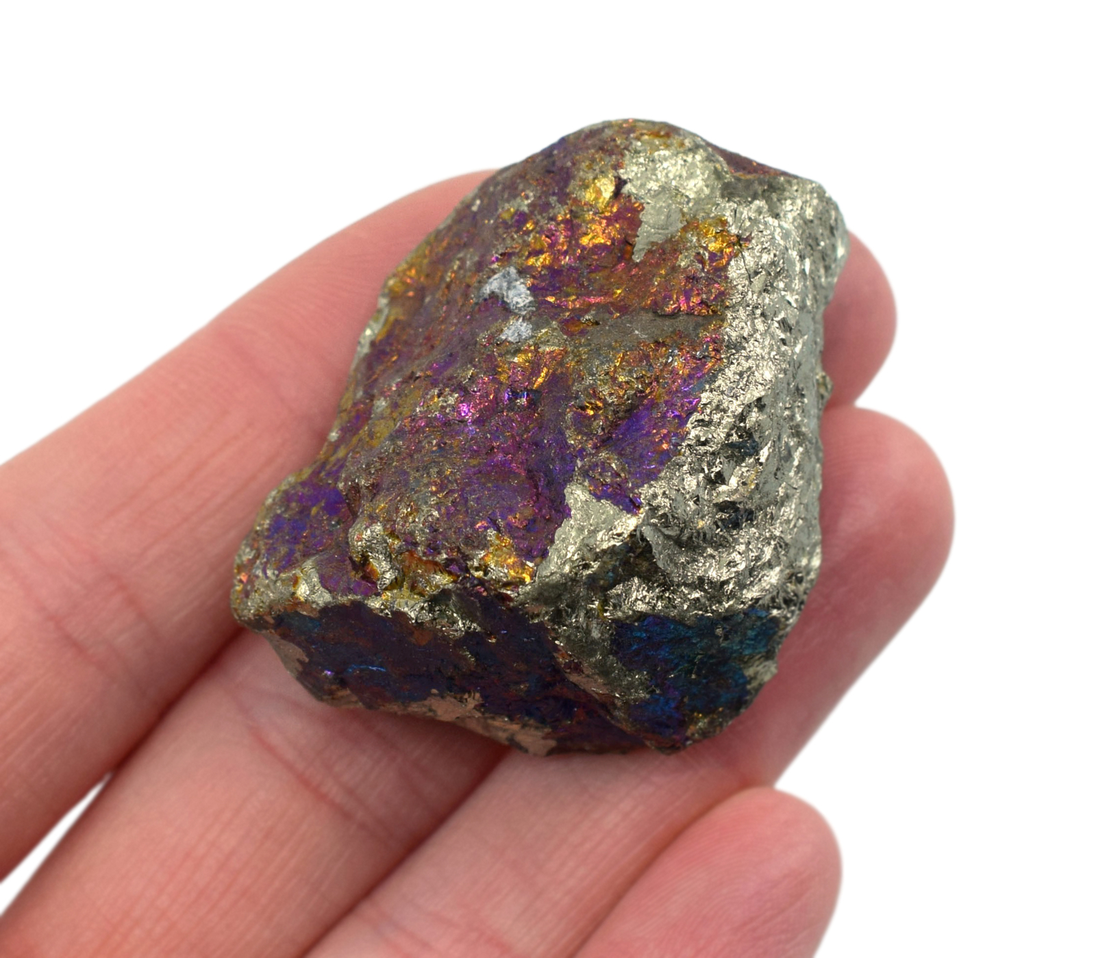Raw Chalcopyrite Specimen, 1″ – Geologist Selected Samples – Eisco Labs