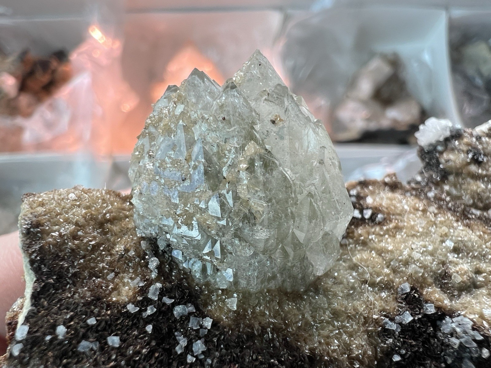 12 Quartz & Siderite Specimens – Potosí Mine, Santa Eulalia, Chihuahua, Mexico
