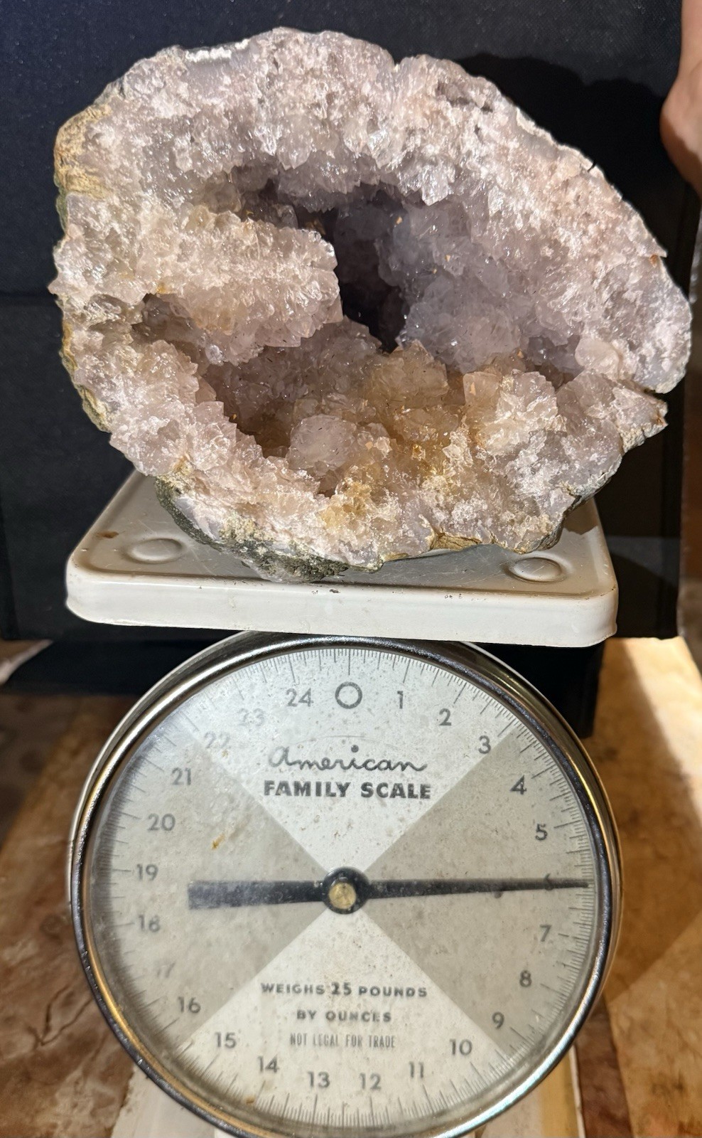 Rare Indiana Amethyst Geode Light Lilac Purple Ametrine 13,920 Carats Natural