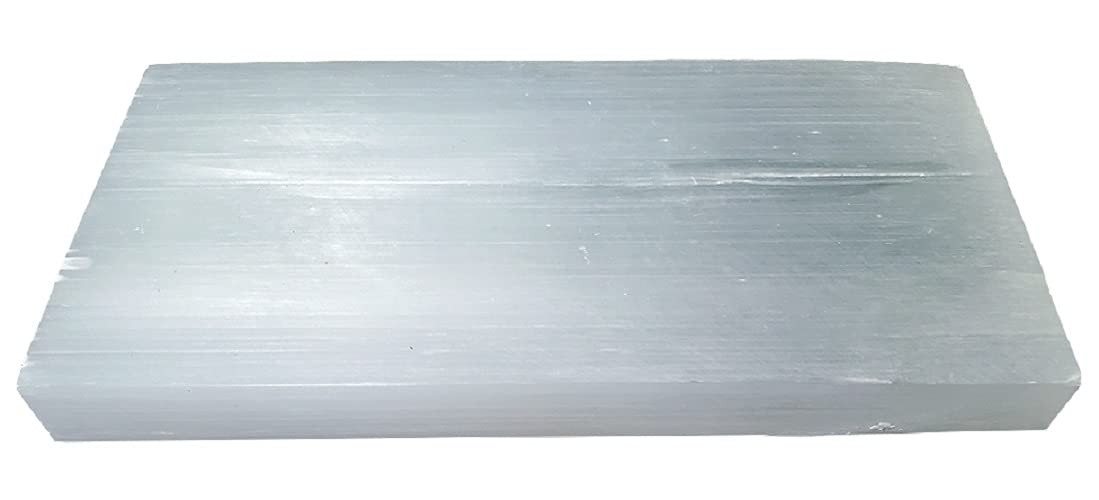 New Age Imports Selenite Charging Plate, 8×4″ – Healing & Meditation