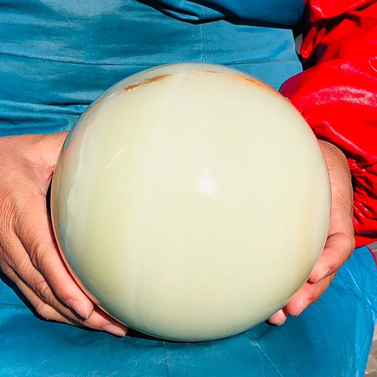 5220g Natural Afghan Jade Chakra Quartz Sphere healing ball Specimen