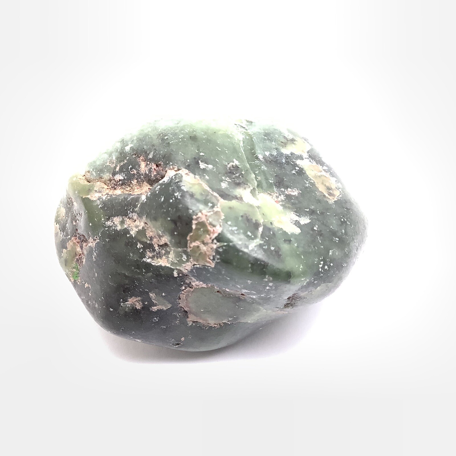 Wyoming Jade Pebble Whole Green Nephrite Jade Stone Desert Specimen WY #40
