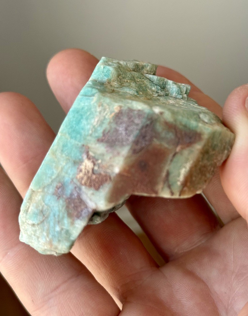 Amazonite Crystal Nice Saturation Lake George, CO Full Crystallized 5.6cm,118.8g