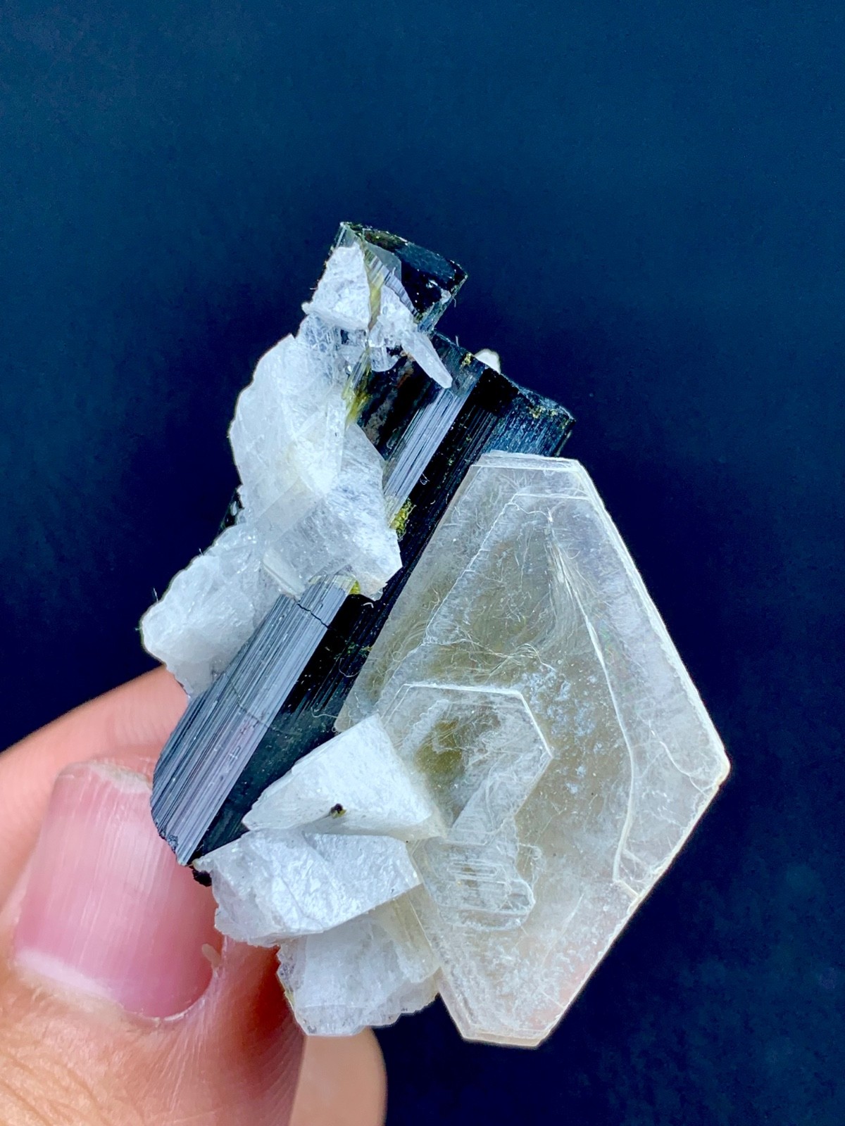 88 Carats Tourmaline With Quartz Crystal Specimen From Afghanistan