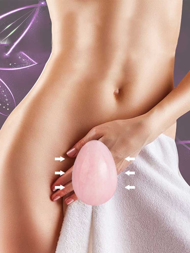 4X Yoni Eggs Set and Massage Wand Nephrite Jade Rose Quartz Opalite Yoni Egg