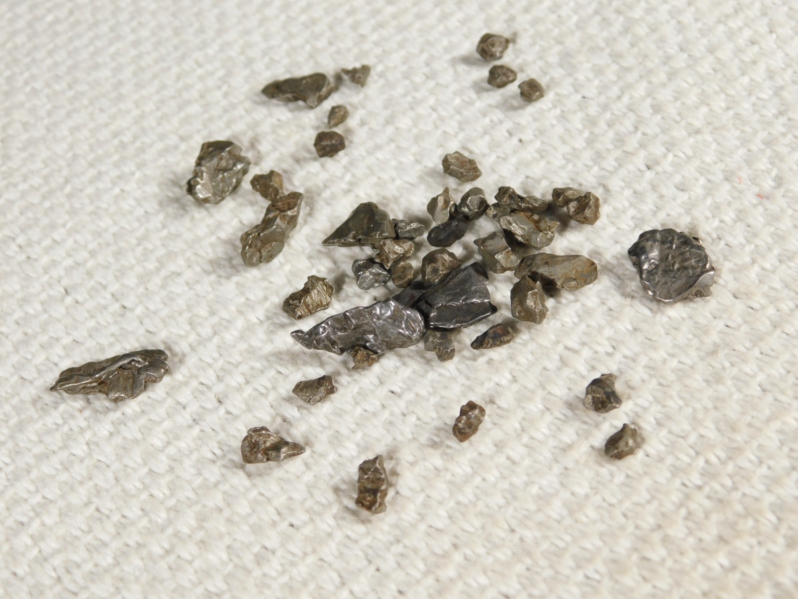 Big Lot of Little Campo Del Cielo METEORITES 100% Authentic Argentina 13.4gr