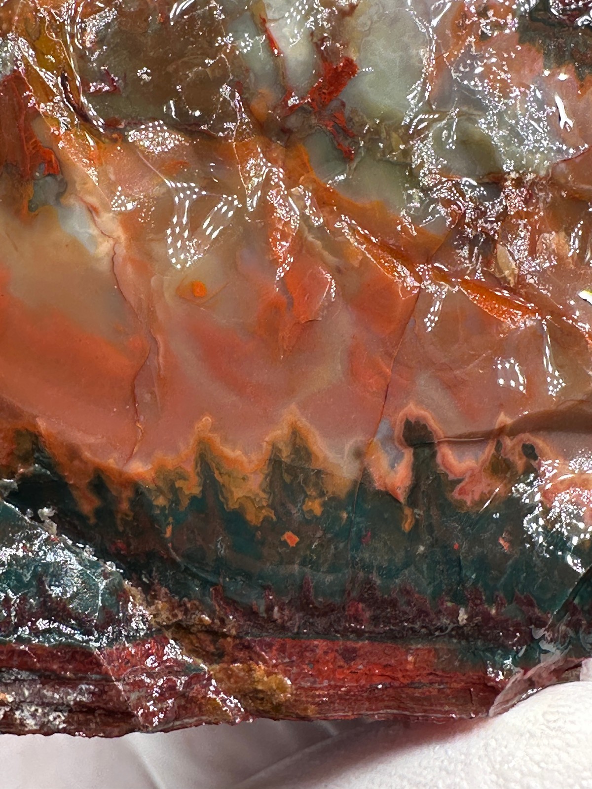 PREMIUM SPECIMEN__RARE Idaho Sunset Jasper / Agate Rough – Lemhi County, Idaho