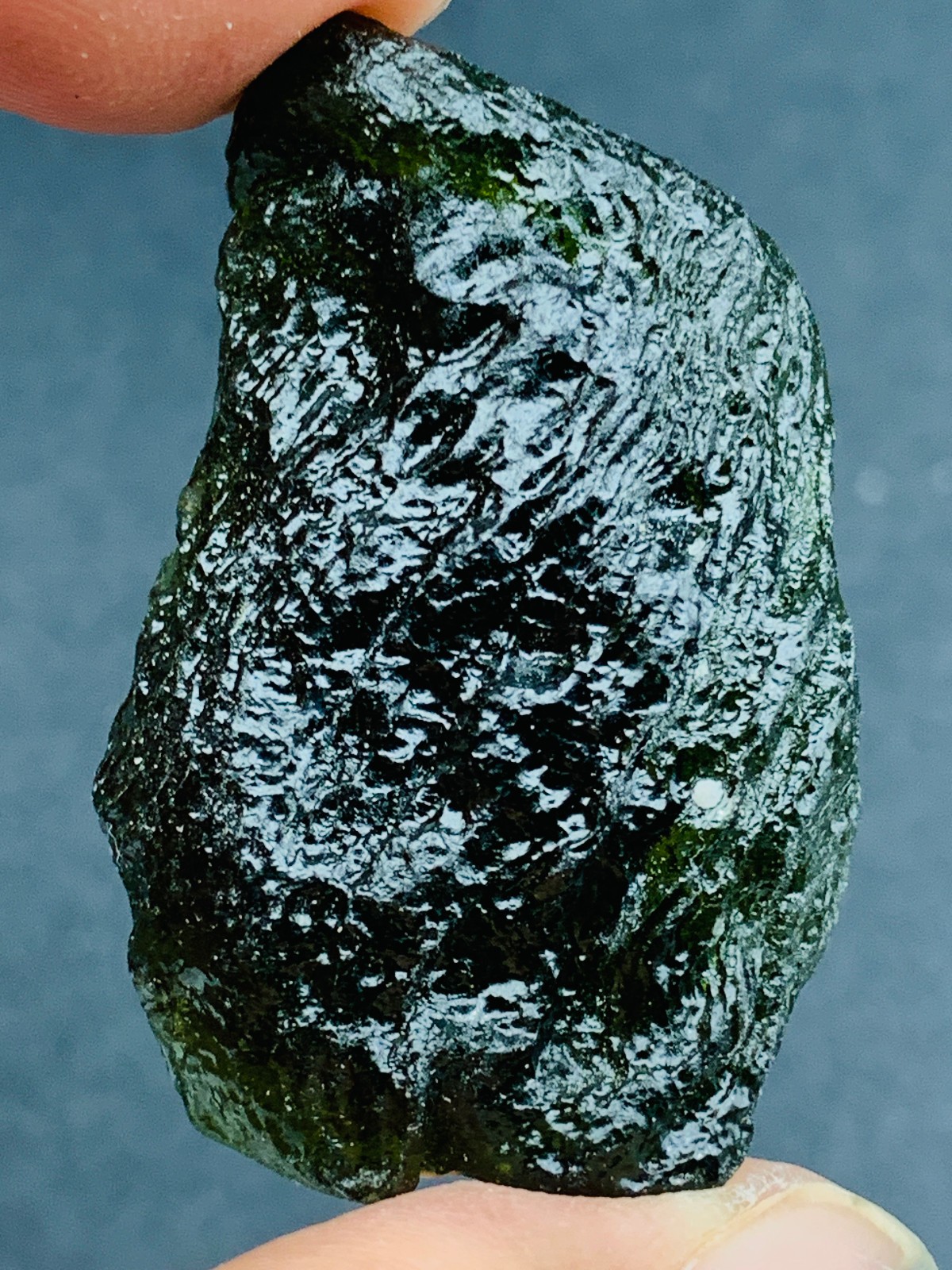 TOP Moldavite Raw Moldavite Crystal from Czech Republic PICcertificate 88CT