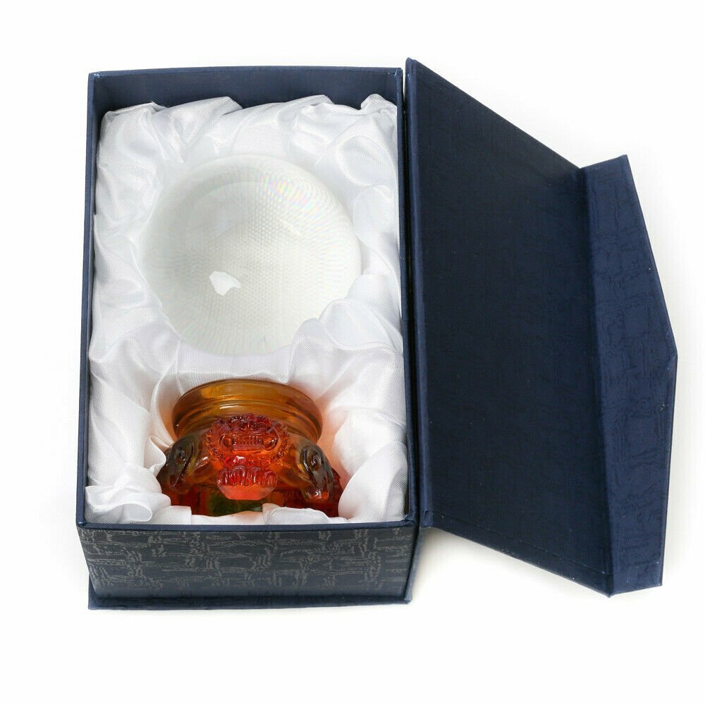 3in (80mm) Crystal Ball with Rainbow Lion Stand 10 colors to choose from